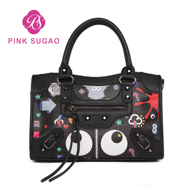 Pink sugao designer luxury handbags purses for women designer handbag 2022new fashion cartoon cute shoulder bags big Boston crossbody bags