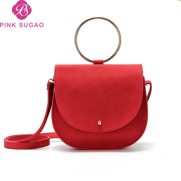 Pink sugao designer luxury handbags purses women shoulder handbag crossbody handbags pu leather circal mini bags 2022new fashion casual bag