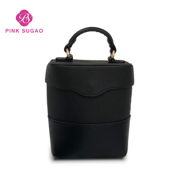 Pink sugao designer luxury handbags purse designer women handbag 2022new fashion leather shoulder bag hot sales crossbody bag Barrel-shaped