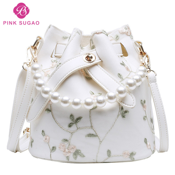 Pink Sugao designer handbags purses designer handbags for women PU leather crossbody bag shoulder bag three colors c1