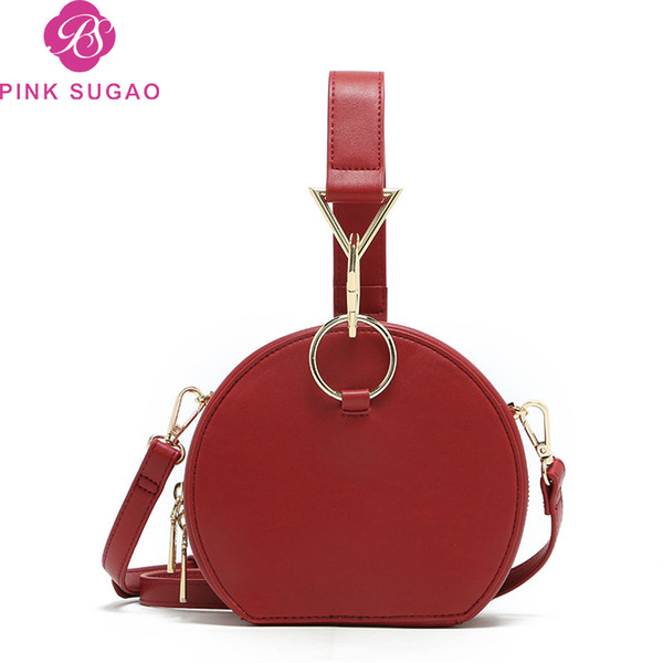 Pink sugao designer luxury handbags purse designer women shoulder bag 2022new fashion circular tote bags top quality crossbody handbag