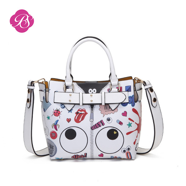 Pink sugao designer luxury handbags purse for women designer handbag leather tote bags cartoon cute shoulder bag bucket crossbody handbags