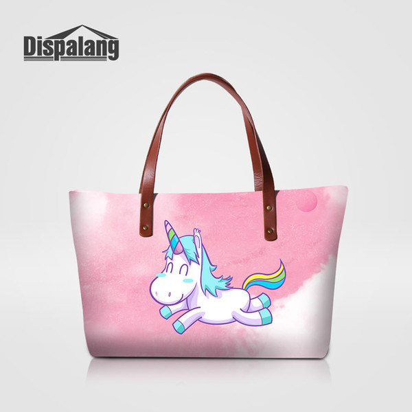 3D Animal Printing Unicorn Women's Handbag For Shopping Luxury Handbags Women Bags Designer Lady OL Style Totes Bag Girl Top-handle Hand Bag