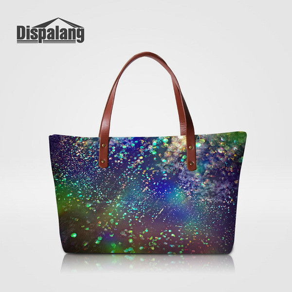 Women Handbags Girl Large Capacity Top-handle Bags Universe Space Print Ladies Totes Bag Galaxy Star Female Hand Bag Female Summer Beach Bag