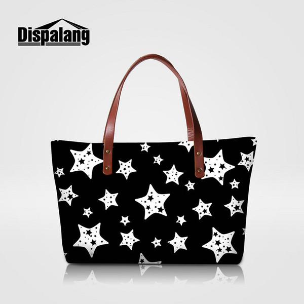 Star Design Female Daily Use Shopping Bag High Quality Neoprene Women Tote Bags Ladies Wedding Handbags Girls Fashion Top-handle Bags Beach