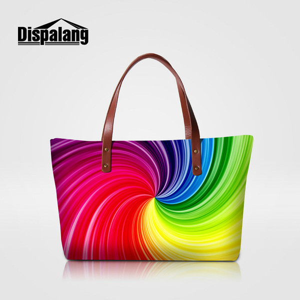 Famous Brand Designer Women Luxury Bags Handbags Colorful Printing Girls Travel Shoulder Bag Artwork Design Ladies Stylish Ol Style Tote Bag