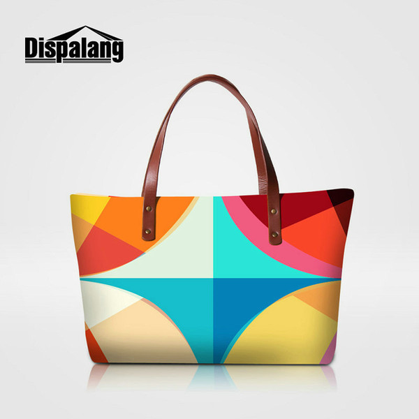 Women Shoulder Bags Geometric Pattern Women's Travel Hand Bag 2017 New Arrival Female Handbag Ladies Larger Totes Bags Girls Wedding Clutch