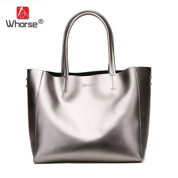 Famous Brand Large Capacity Casual Tote Composite Bag Genuine Leather Womens Handbag Messenger Shopping Bags For Women W06020