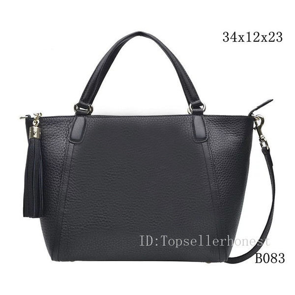 New Women MICHAEL TOM SOHO Handbags ladies Shoulder Bag Casual Large Capacity Shopping Bag Embossing Tassel Tote Bag fashion purse