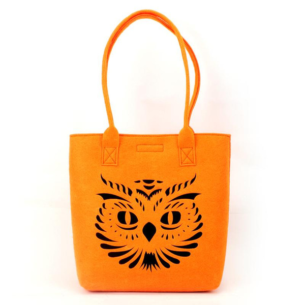 Felt Shopping bags Handbag Tote Shoulder bags Laser hollow out design Free Shipping Can add logo