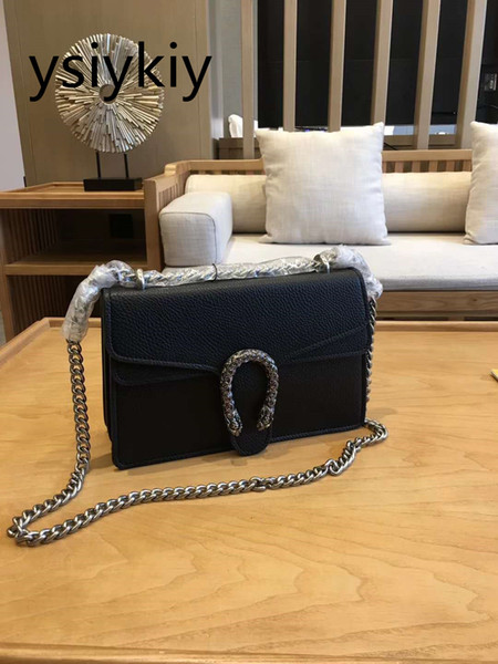 freeship ysiykiy 2019 new women Fashion Designer Litchi Grain leather Retro Luxury Handbags high quality Designer Shoulder Bags