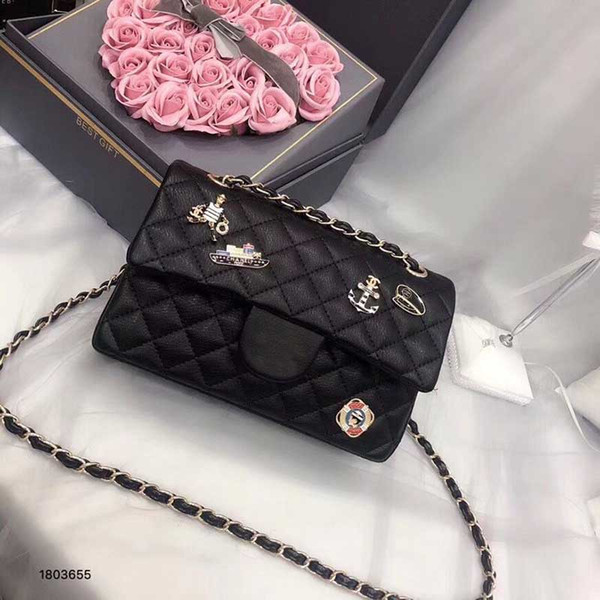 2018 USA Designer Bags Famous Brand Luxury Fashion Shoulder Messenger Handbags Messenger C Brand Chain Purse Bag