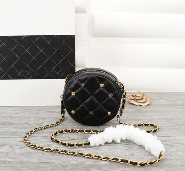 designer bags chain shoulder purse round style luxury brand women fashion bag genuine leather coco bag