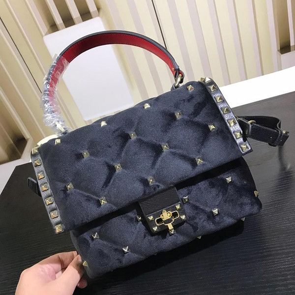 Voletine designer bags velvet material luxury designer bags fashion tote purse bag luxuy high quality designer handbags