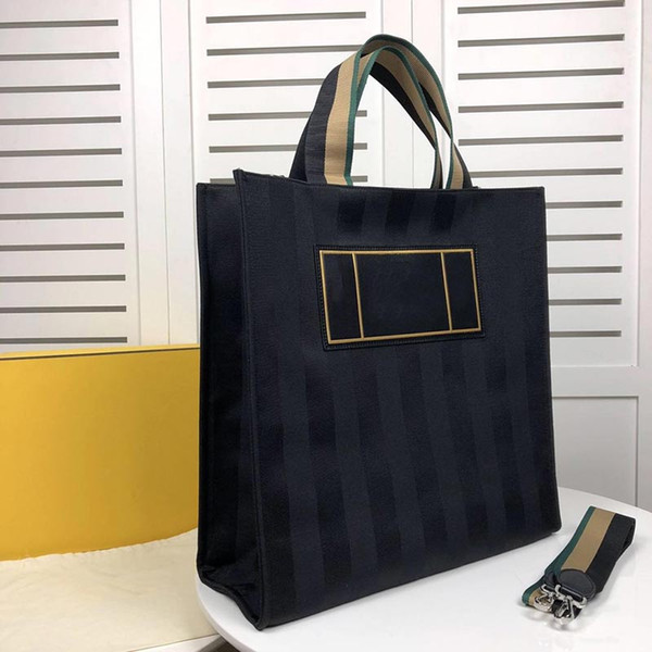 famous brand shopping bag luxury F pattern women purse canvas material luxury brand purses fashion toes handbag