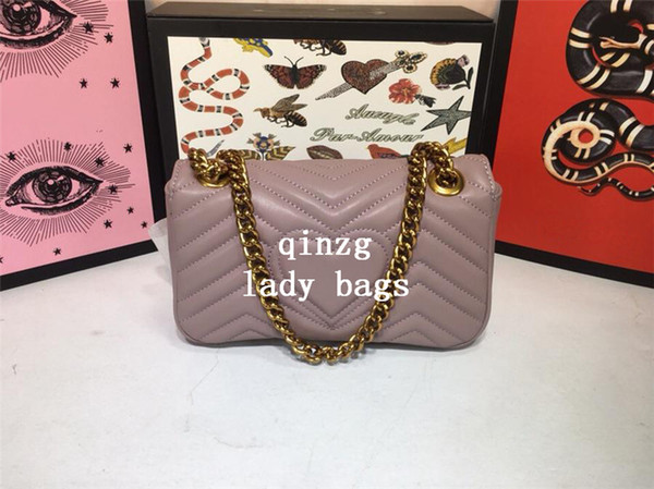 High quality Marmont shoulder bags women luxury brand chain crossbody bag fashion heart genuine leather handbags famous designer bag