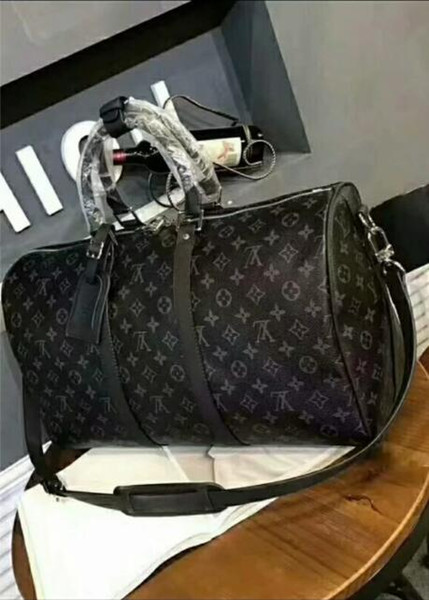 2018 new fashion men women travel bag duffle bag, luggage handbags large capacity sport bag 55CM