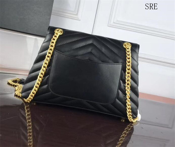 2019 fashion classic chain bag, simple and wide Female free shipping size: 28*17*8.5cm