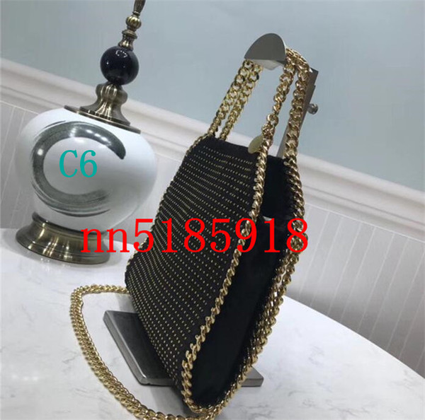 2019 fashion novel, rivet three-chain diagonal cross bag Jane's favorite, factory lowest price size 25x25.5x5cm