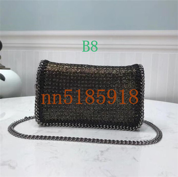 2019 new rivet chain crossbody bag, global hot sale, chain length 111CM chain edge with unique fluffy PVC material, size 21 * 12 * 5.5CM ex-