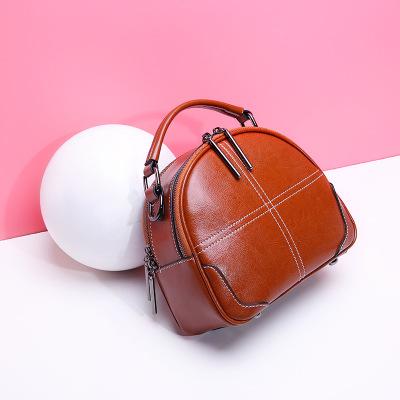 Leather handbag new 2019 fashion handbag tide Korean version of the wild broadband Messenger bag female shoulder retro handbag