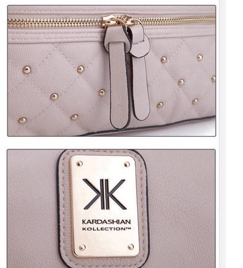 2017 Fashion kardashian kollection brand black chain women handbag KK Bag totes messenger bag free shopping