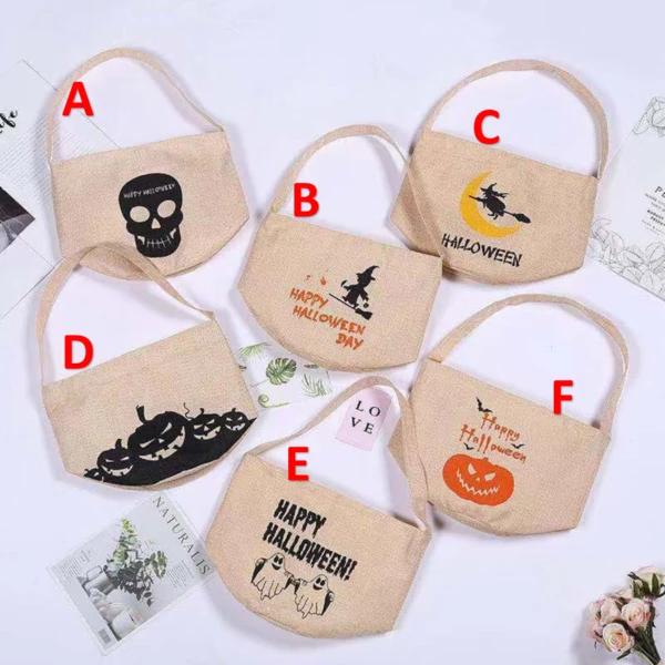 Halloween Gift Bag Led Bucket for Kids Candy 18*20cm Led Lighting Canvas Gift Basket 2019 New Arrival