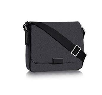 DISTRICT PM Genuine Leather N41213 High quality Classic fashion Men messenger bags cross body bag school bookbag