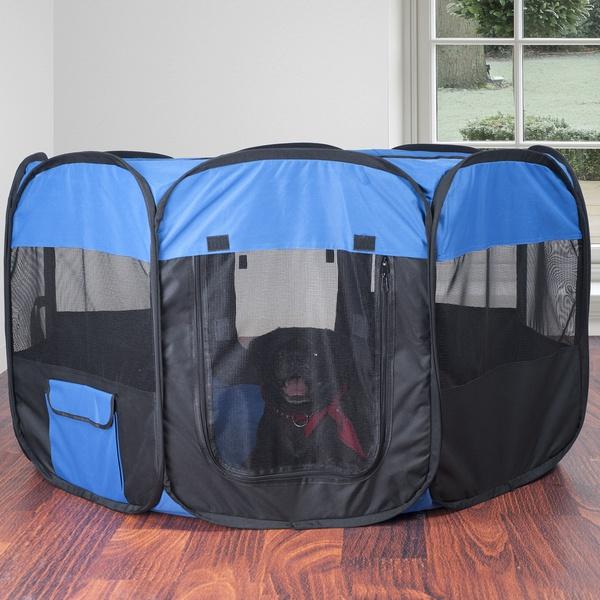 Pop-Up Pet Playpen with Canvas Carry Bag