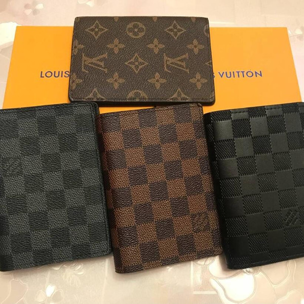 L ouis v uitton Luxury Designer Brand Women Wallets Leather Passport Cover Brand Credit Card Holder Men Business Passport Holder