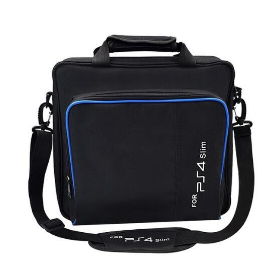 wholesale FOR PS4 / PS4 Pro Slim Game Bag Canvas Case Protect Shoulder Carry Bag Handbag Original size for PlayStation 4 PS4 Pro Console