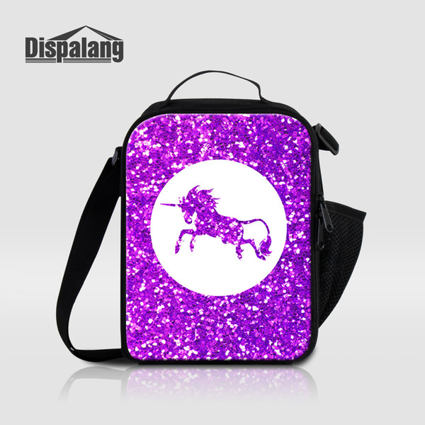 Children Small Lunchbox For School Canvas Lunch Bags Portable Picnic Food Storage Bolsa Termica Galaxy Unicorn Printed Cooler Bag Lunch Sack