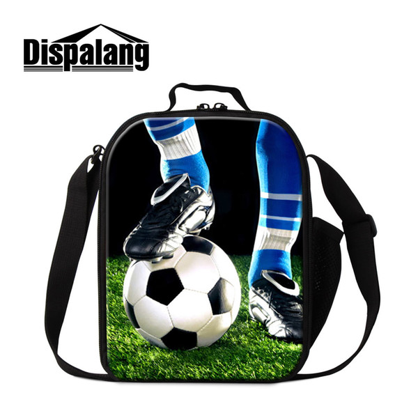 Original Brand Lunch Cooler Bag for Teenager Best School Picnic Thermal Lunch Bags for Students Insulated Shoulder Bag 3D Printing Football