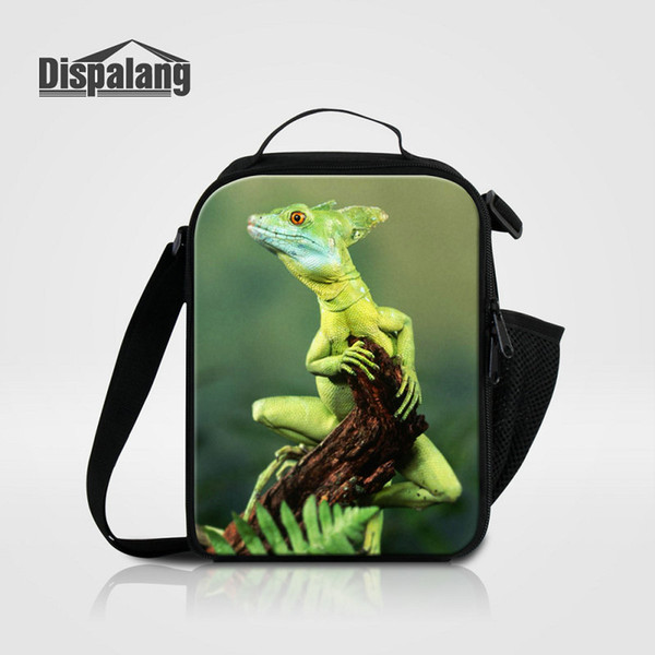 Portable Thermal Cooler Bags For Men Lancheira Thermo Child Food Bag Bluey Cabrite Animal Prints Kids Lunch Bag Lizard Print Picnic Lunchbox