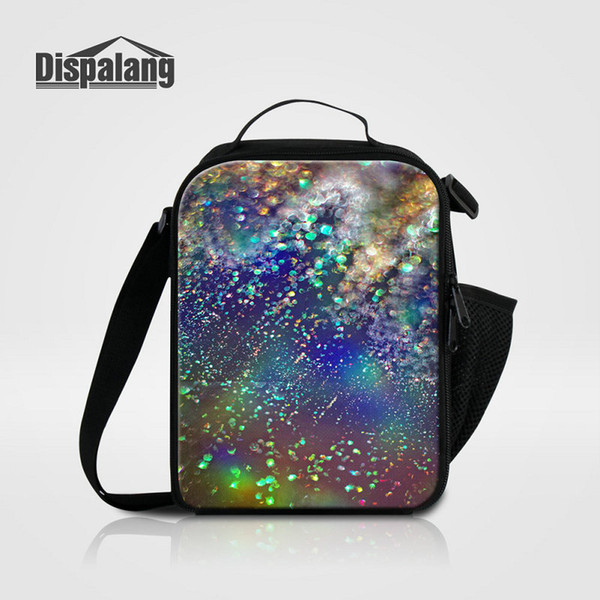 Thermal Insulated Lunch Bags For Children Meal Food Lunchbox Stars Sands Cooler Bag Galaxy Universe Space Bolsas Termica Students Lunch Bag