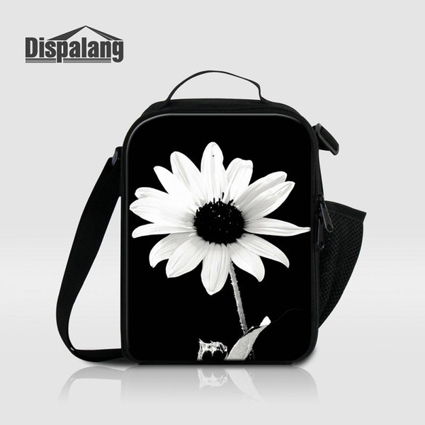 Personality Flower Thermal Insulated Lunch Bags For Teenage Girls Bolsa Termica Kids Portable Picnic Food Lunch Box Bag For School Lancheira