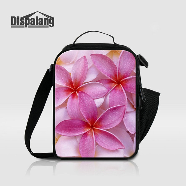 Bolsa Termica Thermal Insulated Food Lunch Bags For Teenage Girls Boys Flower Printing Cooler Bag For Children School Messenger Bags Ic Pack