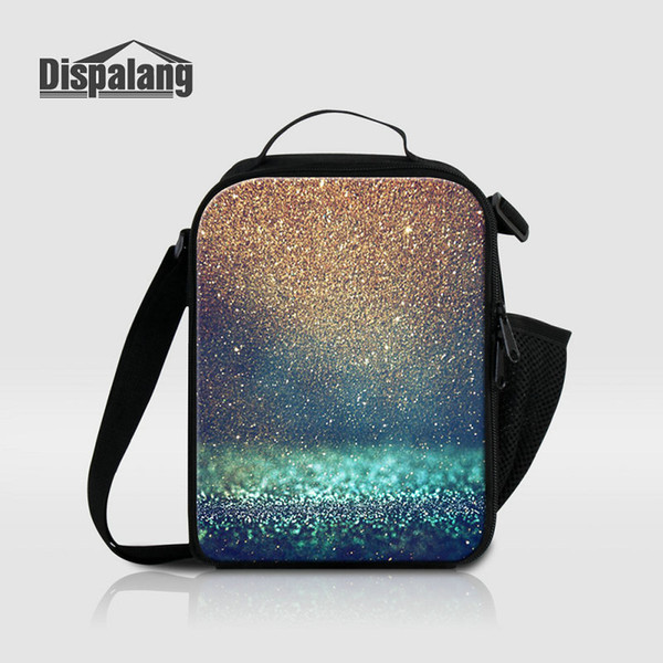 Universe Space Patterns Portable Insulated Canvas Lunch Bag For Children Thermo Lunch Bags Cooler Galaxy Design Thermal Men Lancheira Worker