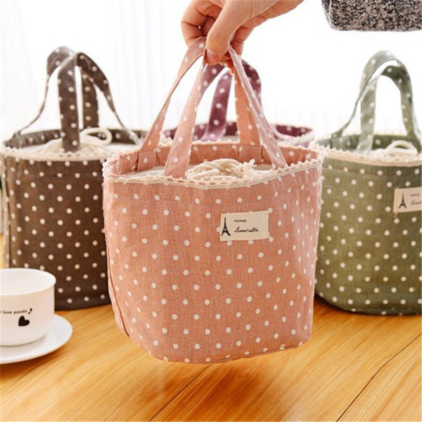 Fresh Lunch Container Bag Picnic Bento Pouch Handbags Thermal Insulated portable Cool Bag Lunch Totes Box Lunch Bag B900