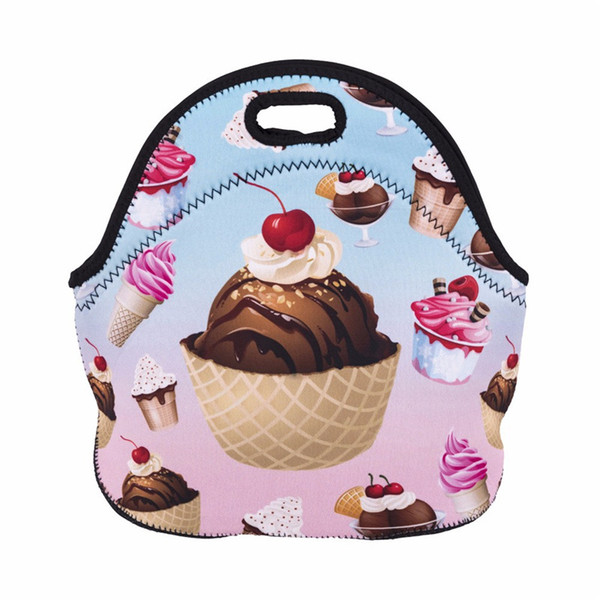 free shipping bolsa termica lancheira neoprene bread lunch bag milk large thermal bag lunch boxes women kids snacks school tote