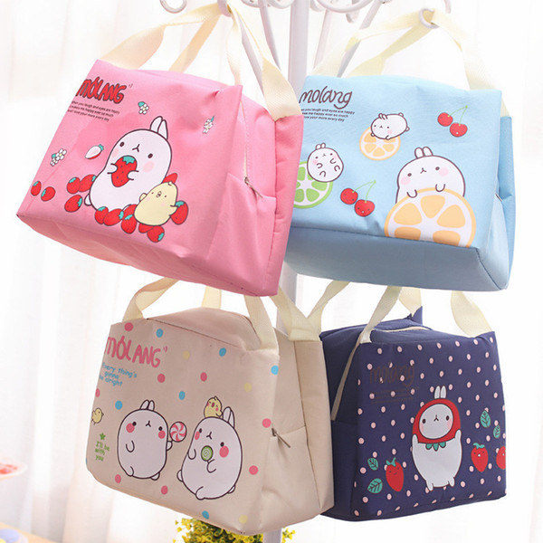 Hot sale cartoon lovely Insulation package outdoors picnic lunch bag travel supplies portable bento bag T3D0124