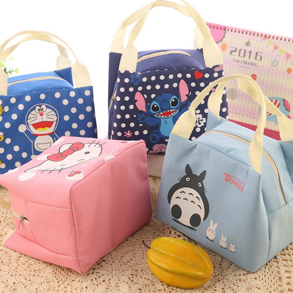 New Arrival Korean Fashion Cute Adorable Cold Insulation Bag Picnic With Zipper Women's Cartoon Lunch Box Free Shipping