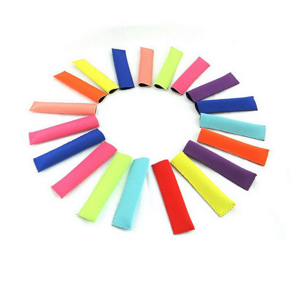 10pcs Neoprene Popsicle Holder Freezer Icy Pole Ice Lolly Sleeve Protector Ice Block Holder Ice Cream Tools Mayitr