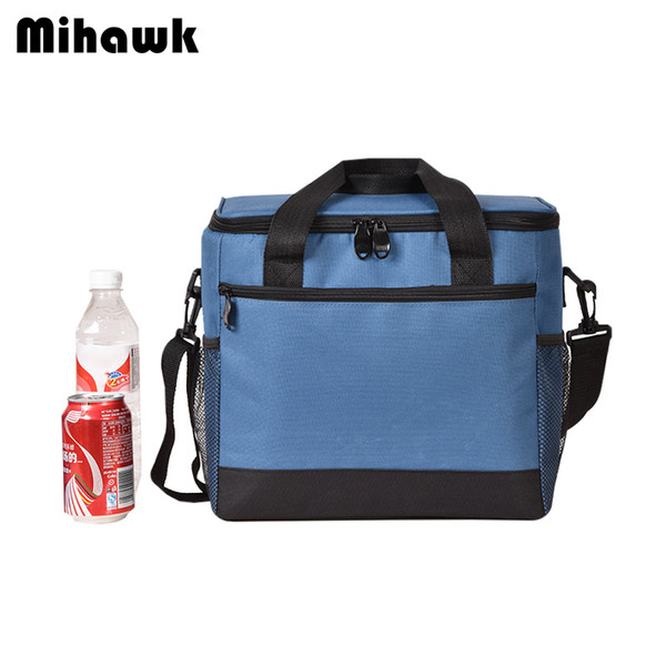 Mihawk Insulated Cooler Pouch Portable Travel Picnic Bottle Thermal Lunch Bag Thermo Bento Cubes Organizer Ice Package Supplies