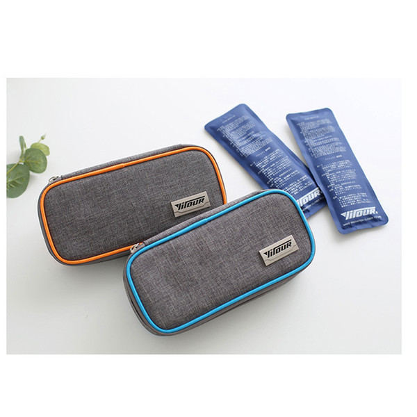 oxford portable Diabetic cooler bag thermal inusulted small cool box travel insulation case ice pack fresh carrier bag