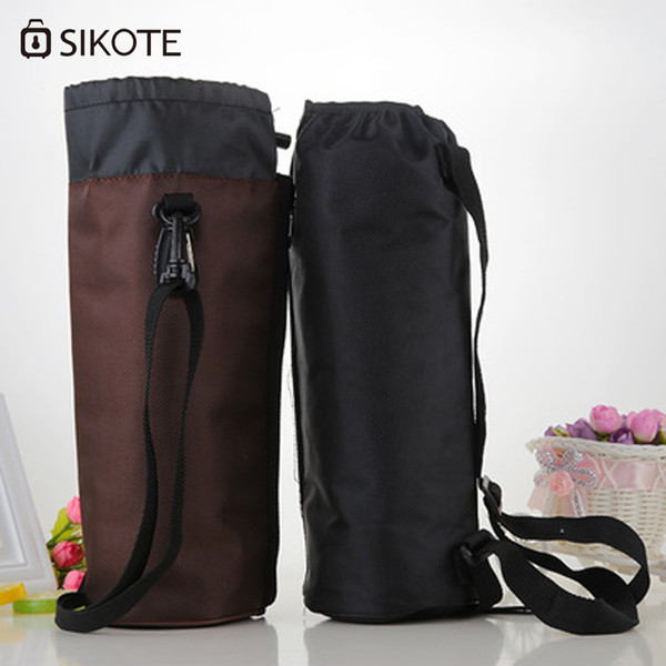 SIKOTE 1.2L Nylon Insulated Bottle Bag Waterproof Cooler Bag for Business Travel School Lunch Box Thermal for Kids Cooler Bags