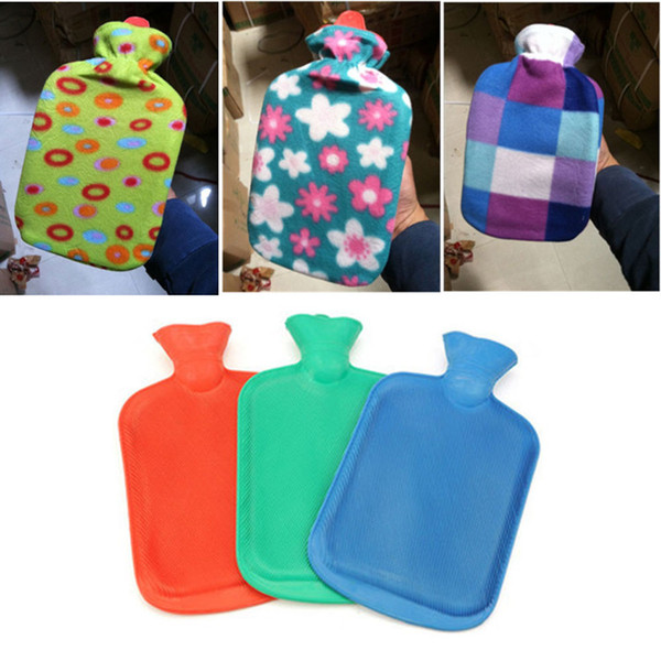 Hot-water bag Hot-water bottle Natural Rubber Winter Relaxing Warmer Heat Therapy Anti-cold Warm Cosy Water Bag With Cover