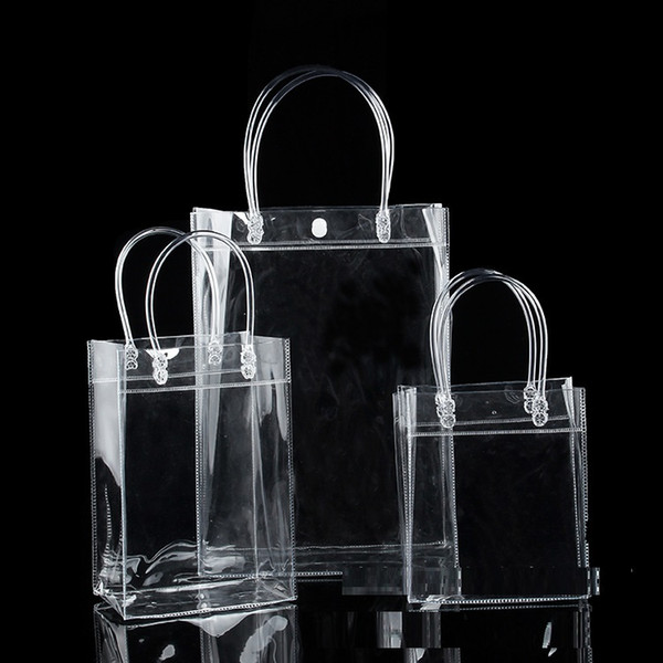 New Limited Clear Wine Bottle Cooler Chiller Bag Cosmetics Bags Transparent Pvc Carrier Ice Chilling Cooling Party Gift Fun Collection