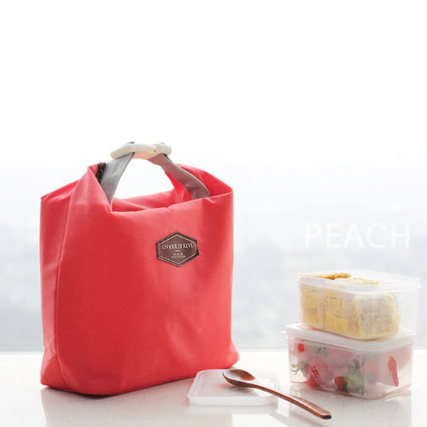 Insulation Fresh-keeping Lunch Bag Portable Lunch Bag Travel Picnic Storage Bag 6 colors