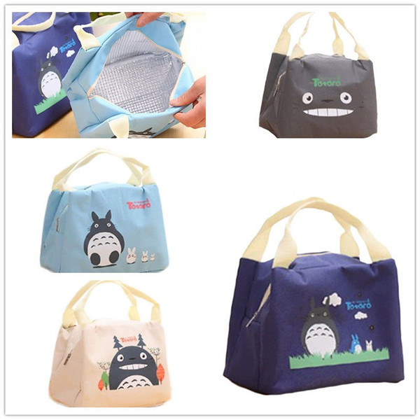 15PCS Totoro Thermal Picnic Cooler Insulated Portable Lunch Box Bag Travel Kids